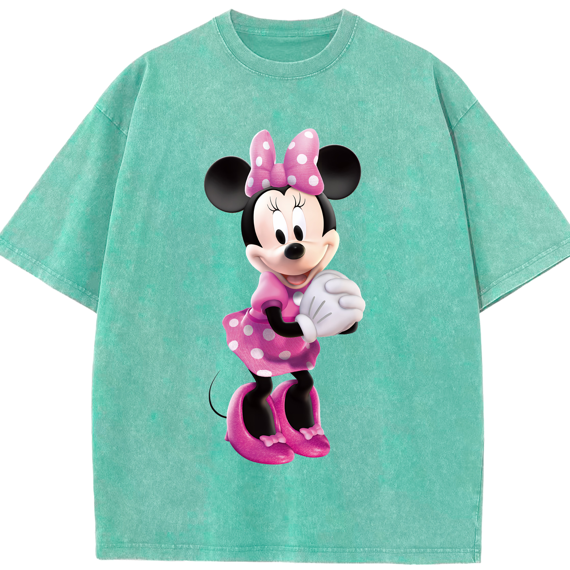 （画像用） ミッキーマウス Mickey Mouse 綿100% ヴィンテージ風 半袖Tシャツ（フロントプリント）